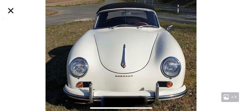 Gebraucht Porsche 356 75 PS (55 kW) 1958 Weiß Cabrio