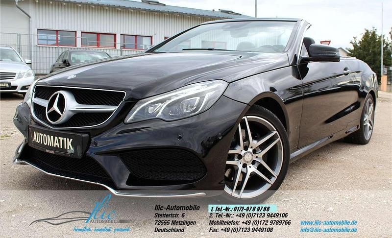 Gebraucht Mercedes E250 AMG 211 PS (155 kW) 2016 Obsidianschwarz  metalliclack Cabrio