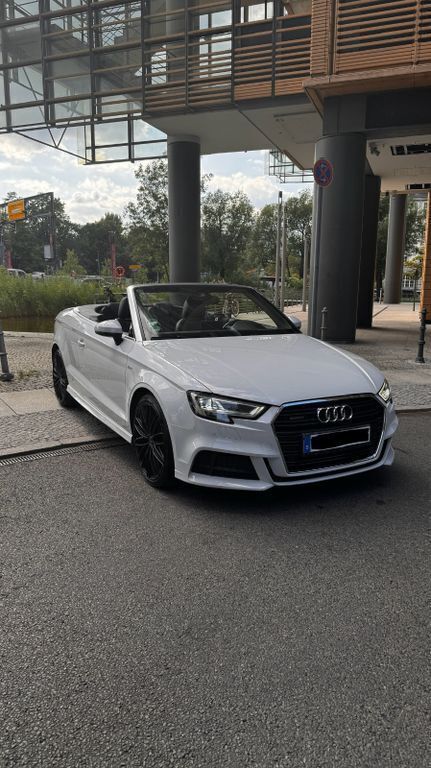Weiß Gebraucht 2017 Audi A3 Cabriolet S-Line Cabrio | 16.000 € (Guter Preis) - Bild 1/4
