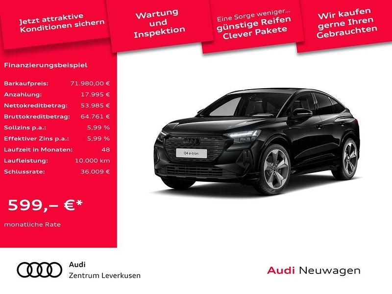 Schwarz Neu 2025 Audi Q4 Sportback e-tron Sport SUV | 71.980 € - Bild 1/4