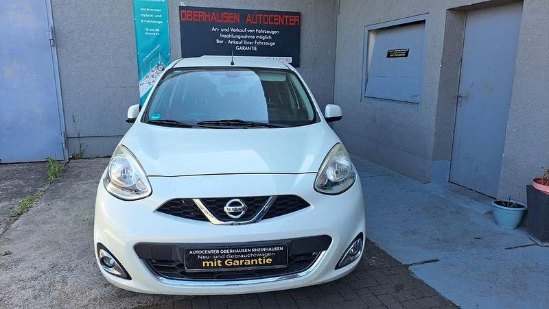 Weiß Gebraucht 2016 Nissan Micra Acenta Kleinwagen | 5.999 € (Fairer Preis) - Bild 1/4