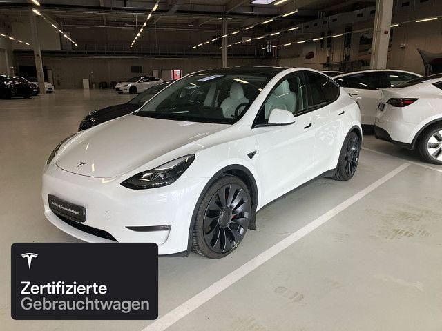 Gebraucht Tesla Model Y Performance 392 kW (533 PS) 2023 Pearl white multicoat SUV