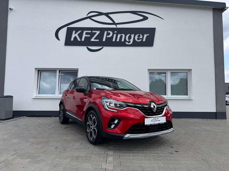 Rot nnp + schwarz gne Gebraucht 2021 Renault Captur Intens SUV | 16.999 € (Fairer Preis) - Bild 1/4