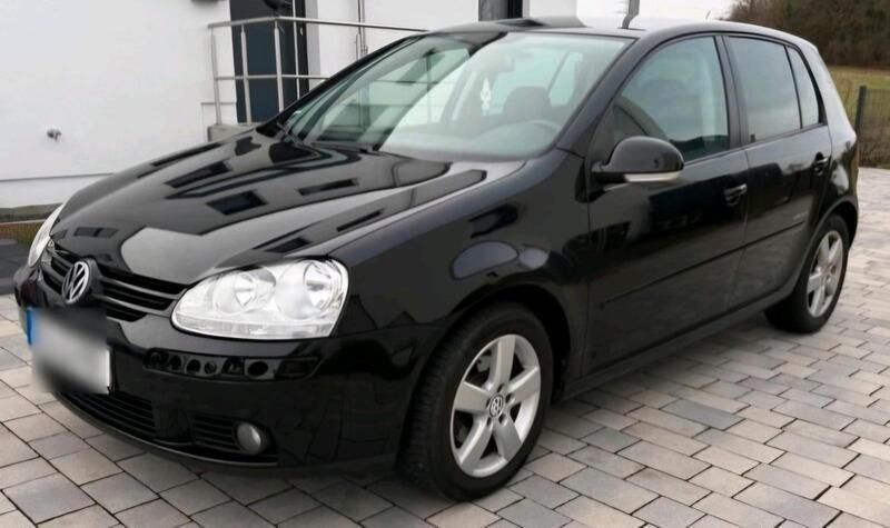 Schwarz Gebraucht 2008 VW Golf VI United Kleinwagen | 3.600 € - Bild 1/4