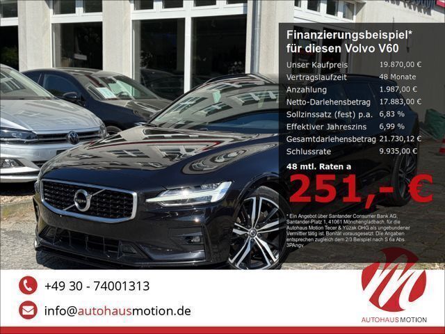 Schwarz Gebraucht 2020 Volvo V60 R-Design Kombi | 19.870 € - Bild 1/4