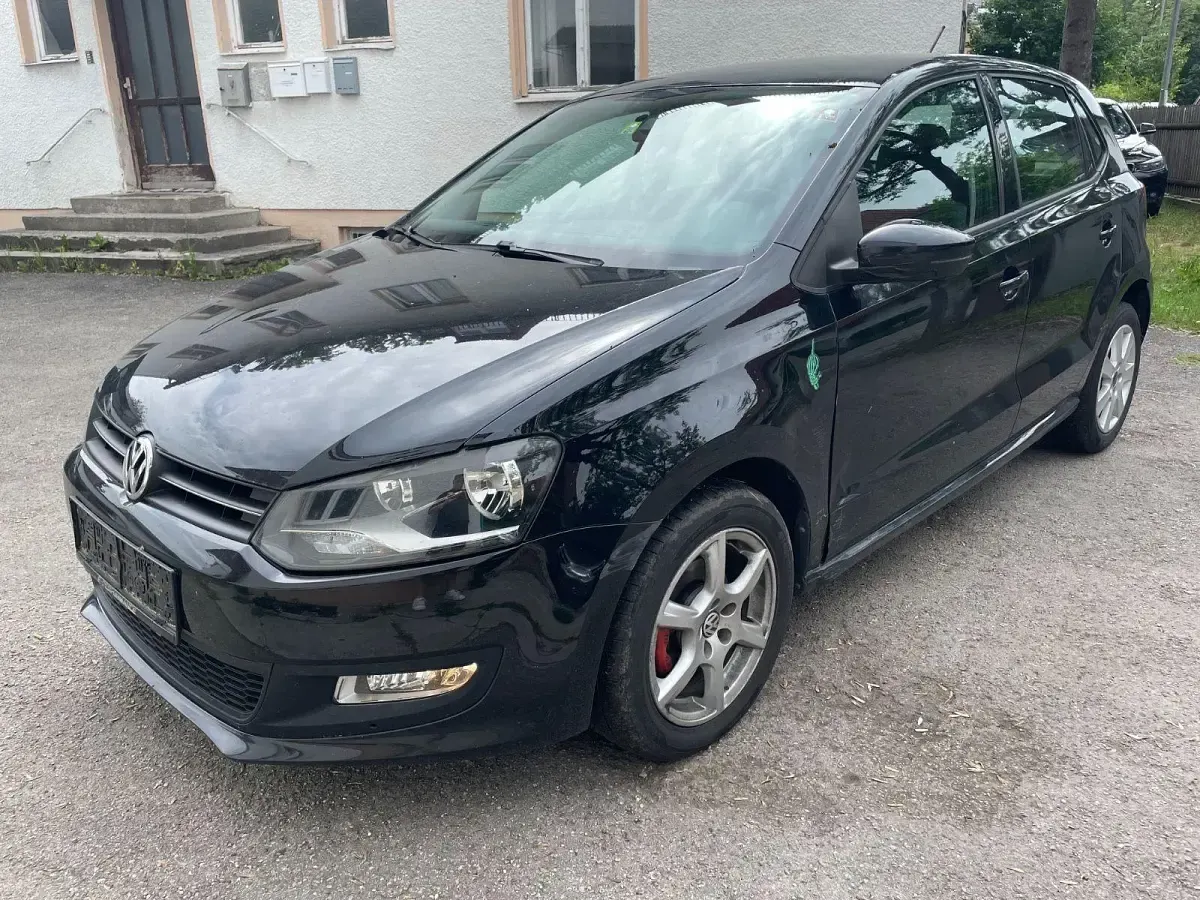 Gebraucht VW Polo Trendline 60 PS (44 kW) 2010 Schwarz Kleinwagen