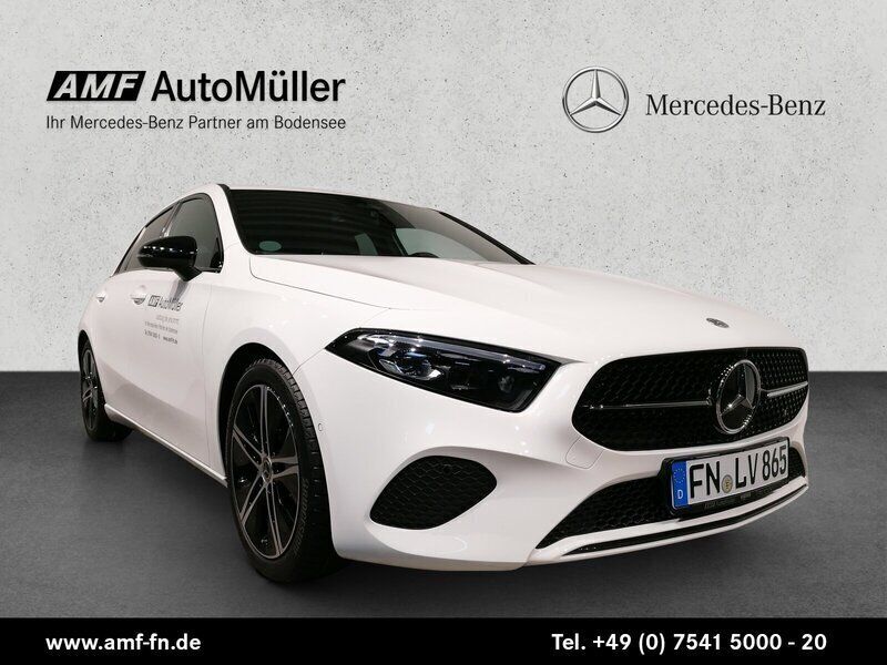 Polarweiß uni Gebraucht 2024 Mercedes A200 Advanced Limousine | 33.900 € (Teuer) - Bild 1/4