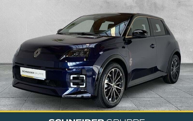 Blau &amp, schwarz Gebraucht 2024 Renault R5 Iconic Kleinwagen | 30.490 € (Fairer Preis) - Bild 1/4