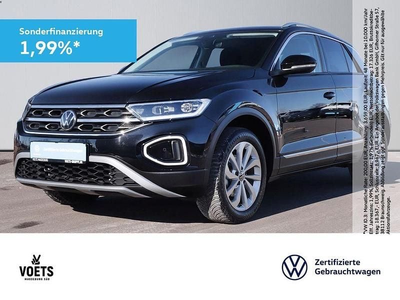 Schwarz Gebraucht 2024 VW T-Roc Style SUV | 27.980 € (Guter Preis) - Bild 1/4