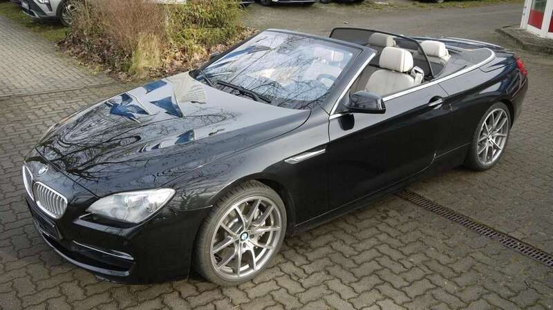 Black sapphire metallic Gebraucht 2011 BMW 650 Cabriolet Sport Line Cabrio | 24.000 € (Superpreis) - Bild 1/4