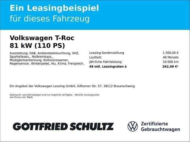 Gebraucht VW T-Roc Cabriolet Style 110 PS (80 kW) 2022 Weiß Cabrio