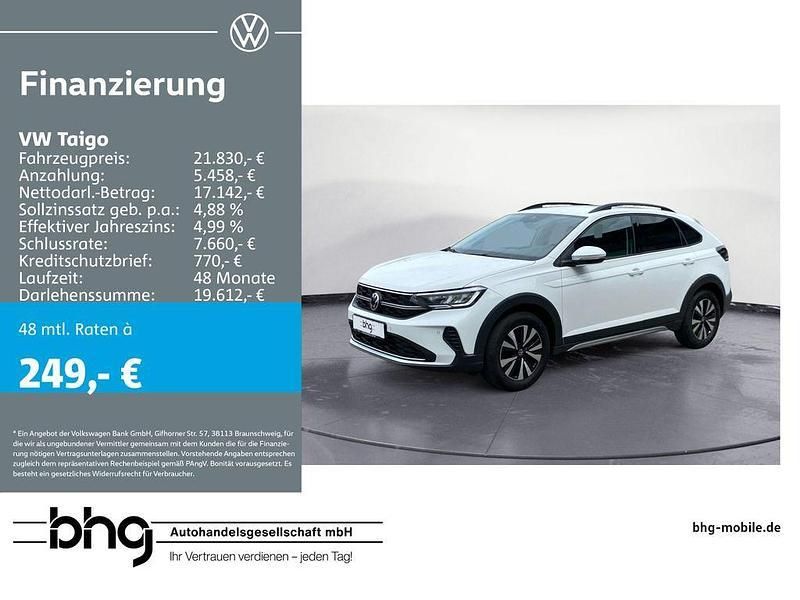 Pure white Gebraucht 2022 VW Taigo Life SUV | 21.830 € (Etwas zu teuer) - Bild 1/4