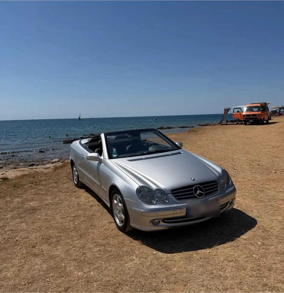 Gebraucht Mercedes CLK200 Avantgarde 163 PS (119 kW) 2003 Silber Cabrio