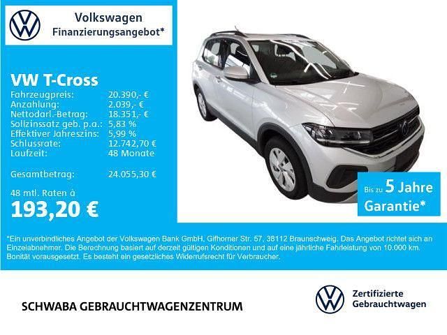 Reflexsilber metallic Gebraucht 2024 VW T-Cross Life SUV | 20.390 € (Fairer Preis) - Bild 1/4