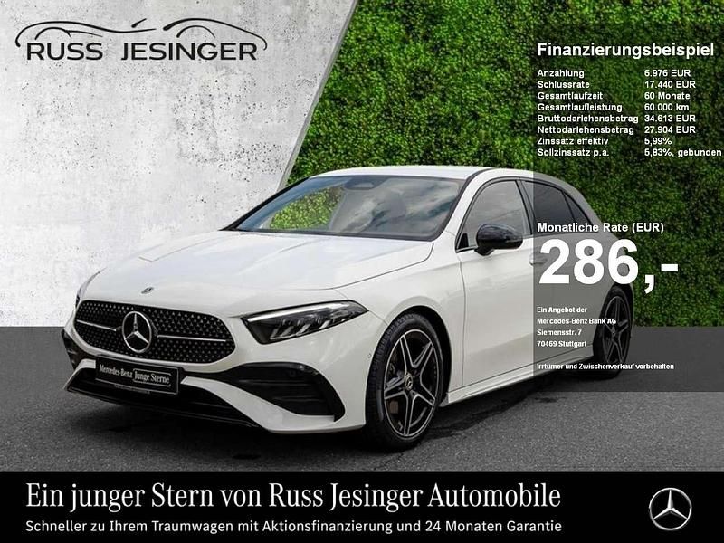 Polar white Gebraucht 2024 Mercedes A200 AMG Limousine | 32.480 € (Fairer Preis) - Bild 1/3