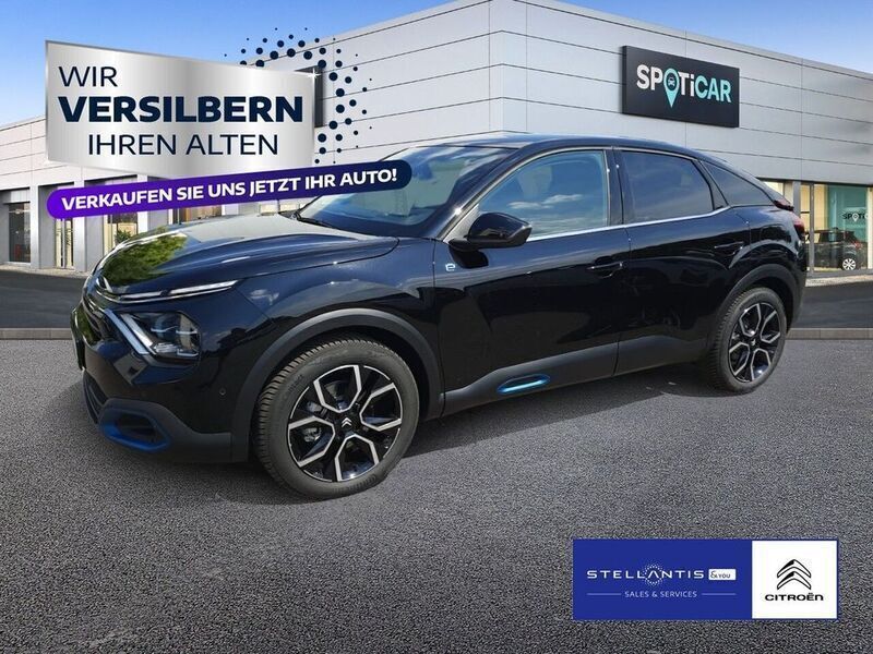 Schwarz Gebraucht 2023 Citroën e-C4 Shine Limousine | 18.950 € (Superpreis) - Bild 1/4