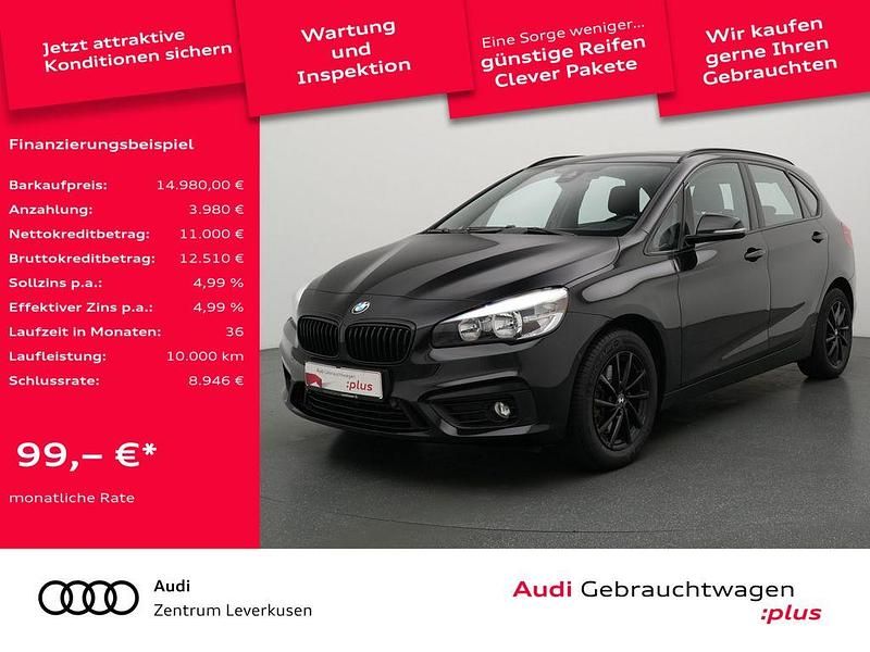 Schwarz Gebraucht 2015 BMW 220 Active Tourer Van / Kleinbus | 14.980 € (Fairer Preis) - Bild 1/4