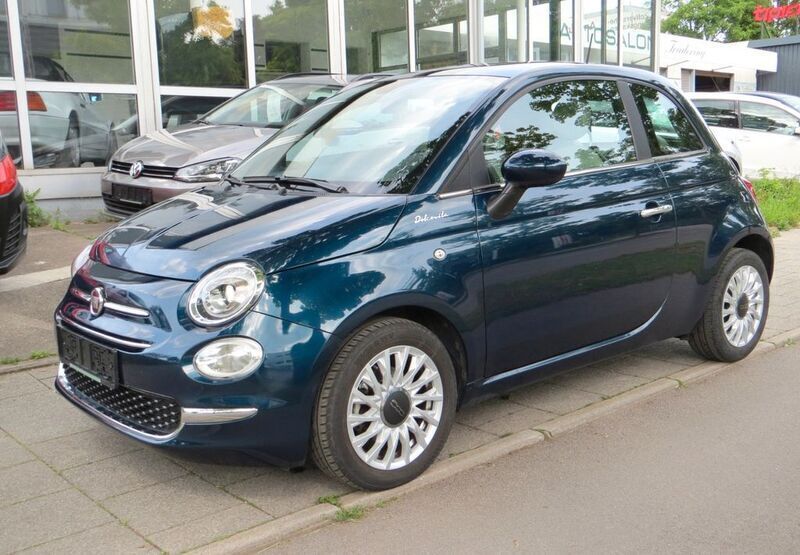 Blau Gebraucht 2021 Fiat 500 Dolcevita Kleinwagen | 8.999 € (Superpreis) - Bild 1/4