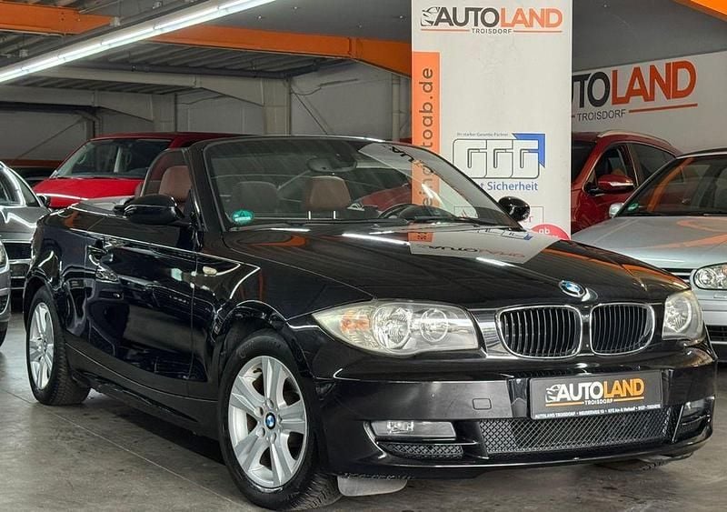 Schwarz Gebraucht 2008 BMW 118 Cabriolet Advantage Cabrio | 9.950 € (Fairer Preis) - Bild 1/4