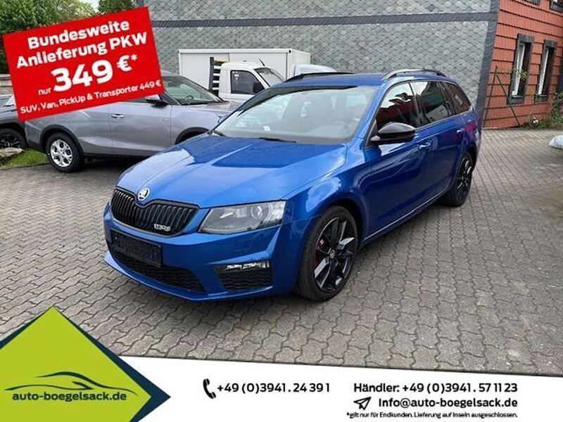 Raceblau metallic Gebraucht 2014 Skoda Octavia RS Kombi | 16.645 € (Teuer) - Bild 1/4