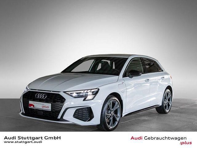 Weiß Gebraucht 2022 Audi A3 Sportback e-tron S-Line Kleinwagen | 29.920 € (Fairer Preis) - Bild 1/4