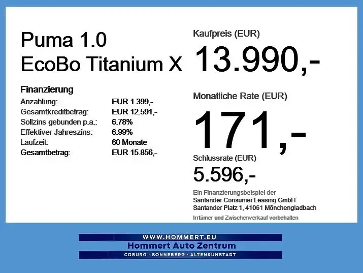 Gebraucht Ford Puma Titanium X 125 PS (91 kW) 2020 Magneticgrau (metallic) SUV