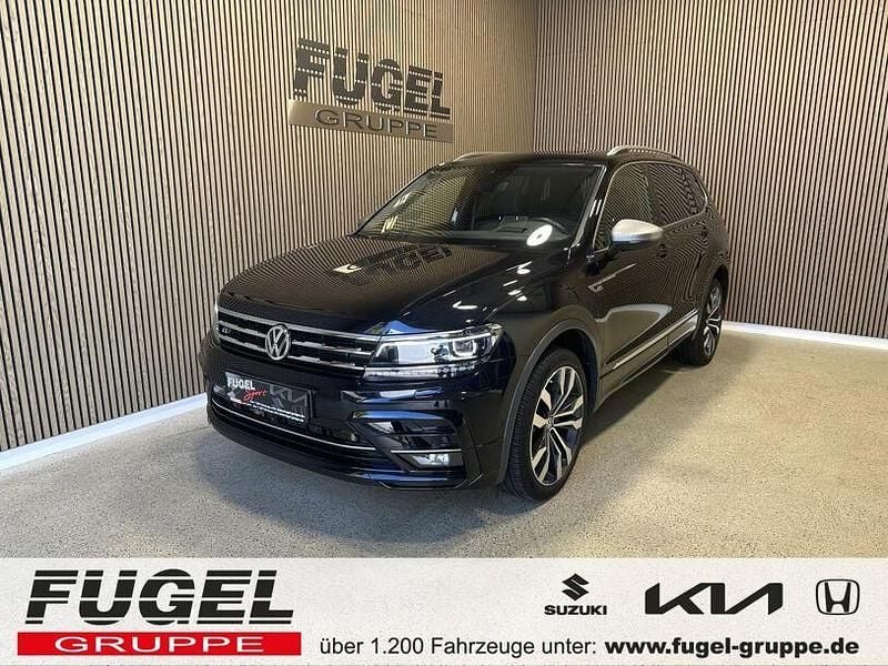 Gebraucht VW Tiguan Allspace R-line 239 PS (175 kW) 2019 Deep black perleffekt SUV