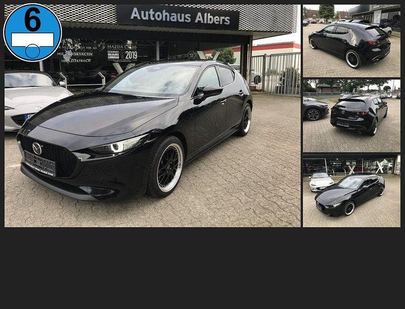 Jet black Gebraucht 2023 Mazda 3 Exclusive Limousine | 27.988 € (Teuer) - Bild 1/4