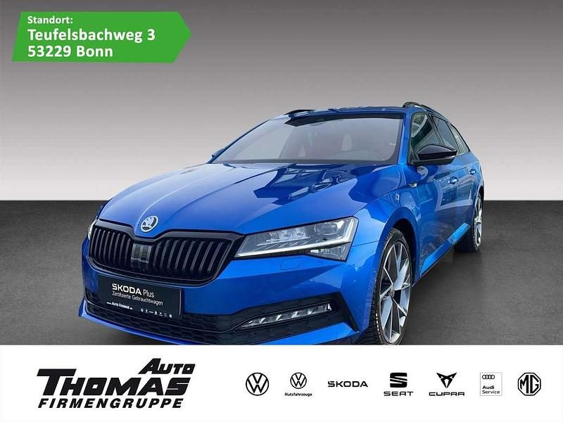 Raceblau metallic Gebraucht 2024 Skoda Superb SportLine Kombi | 40.880 € (Fairer Preis) - Bild 1/3