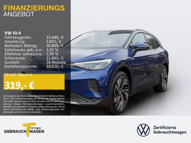 Blau Gebraucht 2022 VW ID.4 Pro Performance SUV | 33.680 € (Guter Preis) - Bild 1/1