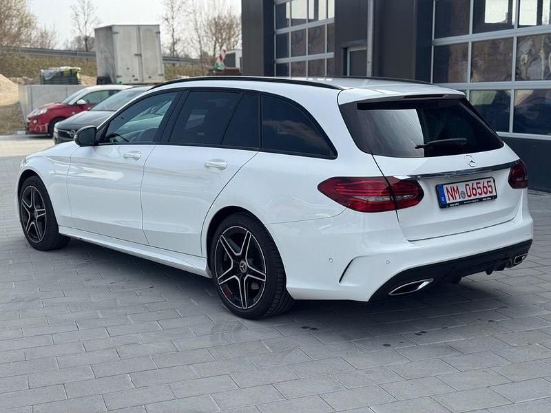 Gebraucht Mercedes C220 AMG line 194 PS (142 kW) 2019 Weiß Limousine