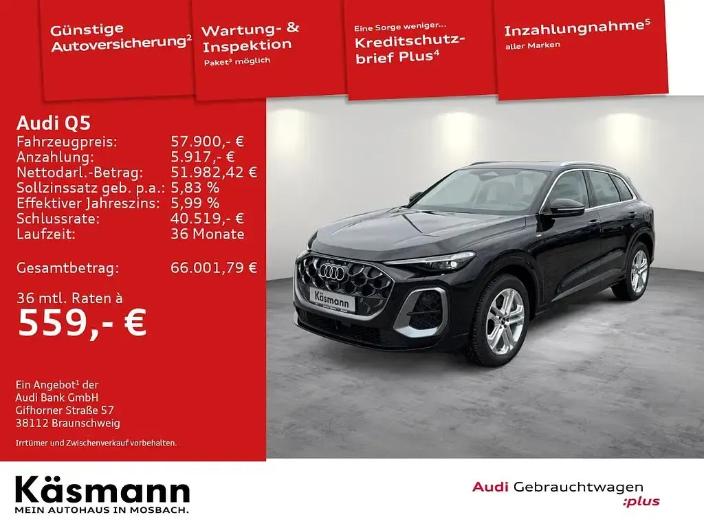 Gebraucht Audi Q5 S-Line 204 PS (150 kW) 2025 Schwarz SUV