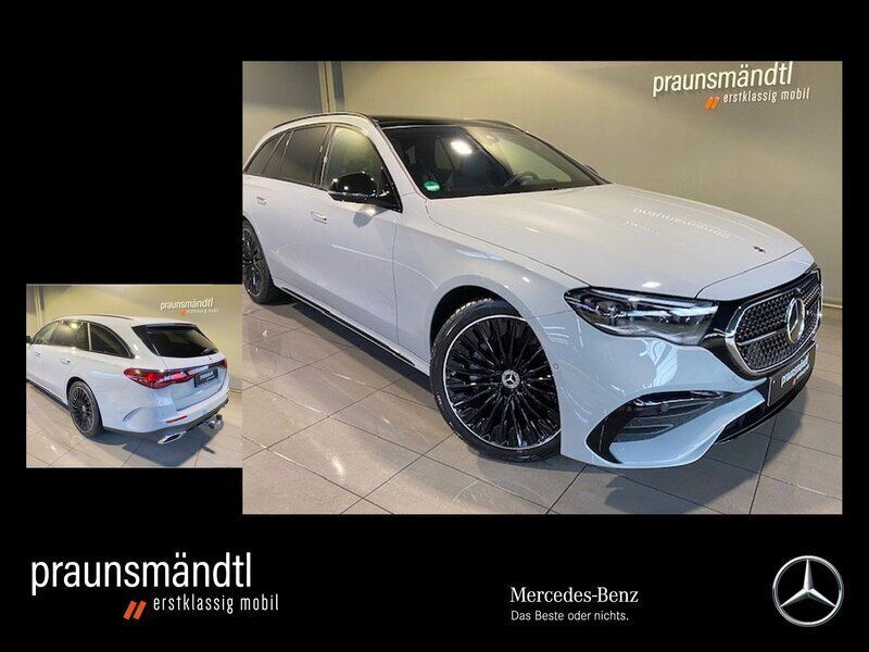 Manufaktur alpingrau uni Gebraucht 2024 Mercedes E220 Advanced Plus Kombi | 69.900 € - Bild 1/4