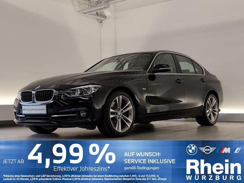 Schwarz Gebraucht 2016 BMW 330 Sport Line Limousine | 23.880 € (Fairer Preis) - Bild 1/4
