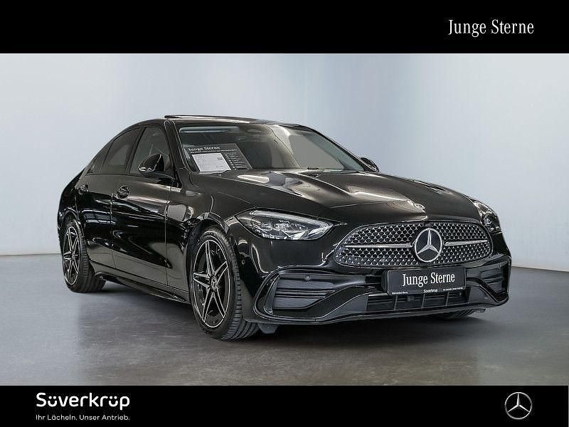 Schwarz Gebraucht 2024 Mercedes C200 AMG Limousine | 40.420 € (Etwas zu teuer) - Bild 1/2