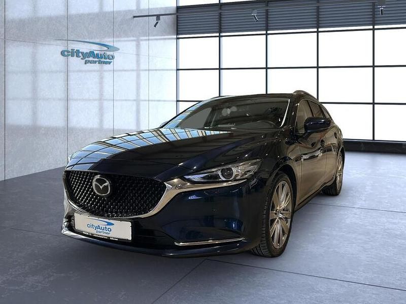 Gebraucht Mazda 6 Exclusive-Line 194 PS (142 kW) 2024 Deep crystal blue perleffekt (metallic) Kombi