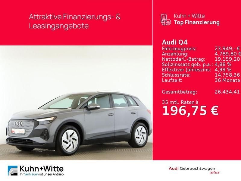 Kieselgrau Gebraucht 2022 Audi Q4 e-tron Comfort SUV | 23.949 € (Fairer Preis) - Bild 1/4