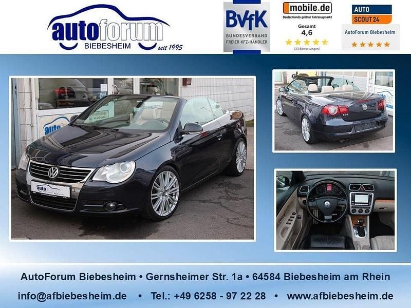 Blau Gebraucht 2007 VW Eos S Cabrio | 3.499 € (Guter Preis) - Bild 1/4