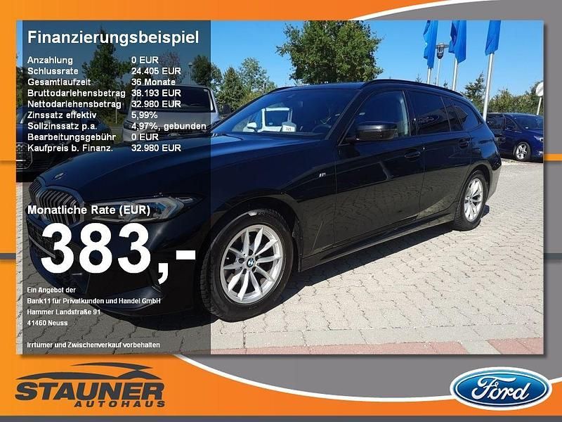 Black sapphire metallic Gebraucht 2023 BMW 318 M Sport Kombi | 33.980 € (Fairer Preis) - Bild 1/4