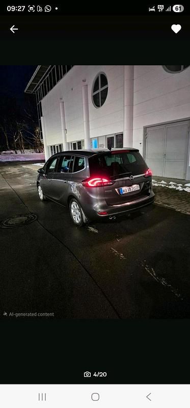 Gebraucht Opel Zafira 165 PS (121 kW) 2012 Grau Van / Kleinbus