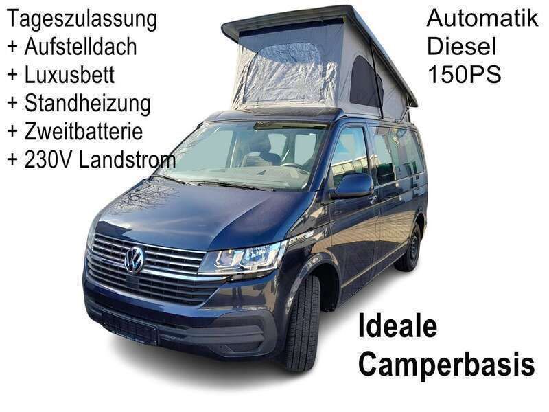 Starlight blue metallic Neu 2024 VW T6.1 Comfortline Van | 54.900 € (Teuer) - Bild 1/4