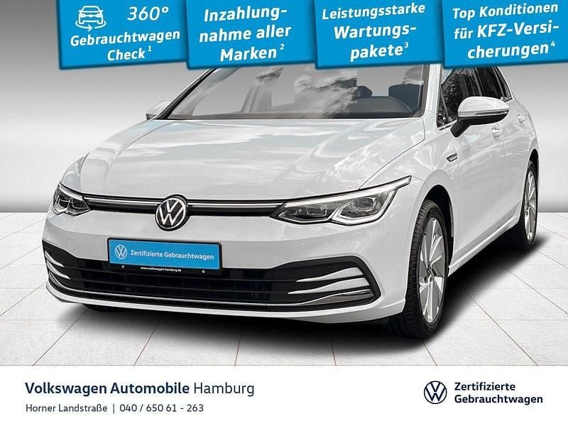 Pure white Gebraucht 2022 VW Golf VIII Style Limousine | 21.750 € (Guter Preis) - Bild 1/3