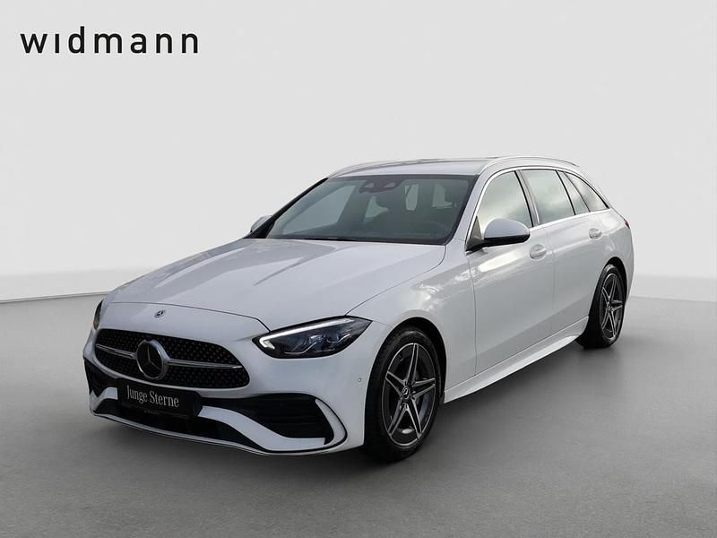 Unilack polarweiss Gebraucht 2022 Mercedes C220 AMG Kombi | 32.850 € (Fairer Preis) - Bild 1/4