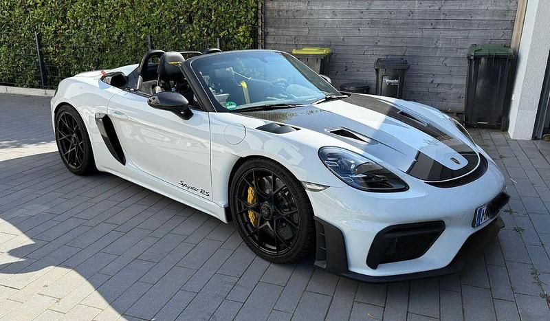 Weiß Gebraucht 2024 Porsche Boxster Spyder Cabrio | 187.500 € - Bild 1/4