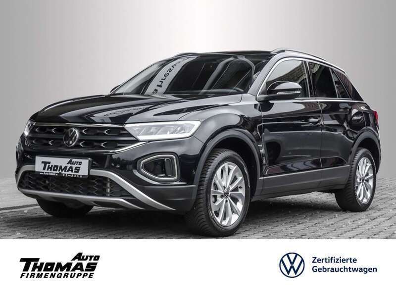 Schwarz Gebraucht 2024 VW T-Roc Life SUV | 26.189 € (Guter Preis) - Bild 1/3