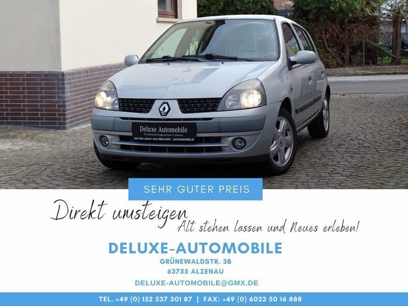 Grau metallic Gebraucht 2002 Renault Clio II Authentique Kleinwagen | 1.750 € (Fairer Preis) - Bild 1/3
