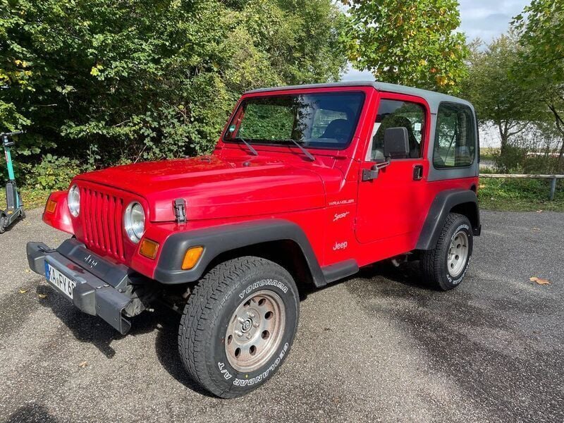 Rot Gebraucht 2001 Jeep Wrangler Sport SUV | 9.900 € (Etwas zu teuer) - Bild 1/4