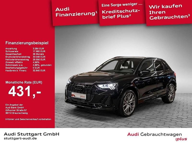Mythosschwarz metallic Gebraucht 2022 Audi Q3 S-Line SUV | 32.840 € (Fairer Preis) - Bild 1/2