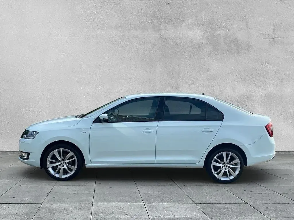 Gebraucht Skoda Rapid Clever 110 PS (80 kW) 2019 Weiß Kleinwagen