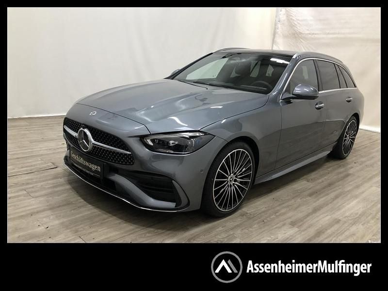 Grau metalliclack selenitgrau Gebraucht 2024 Mercedes C200 Kombi | 46.880 € (Teuer) - Bild 1/4